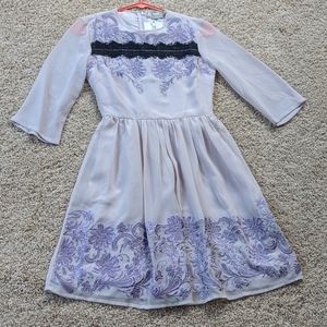 Woman's lilac patchwork dress asos